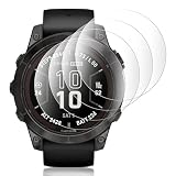 Pnakqil 4x Vetro Temperato per Garmin Fenix 7 Pro Solar 47mm, Pellicola Protettiva Schermo 9H per Fenix 7 Pro (Solar/Sapphire Solar), HD Chiaro Anti Graffio Senza Bolle, Compatibile con Sensori