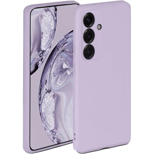 Coque silicone Samsung S25 Plus souple ONEFLOW lilas avec protection de l'appareil photo
