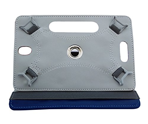 Image of Fastway Rotating Leather Flip Case Cover for Amazon Fire HD 8 Tablet (Blue)