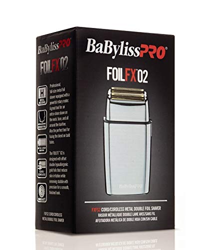 BabylissPRO FX Double Foil Shaver,1 Count (Pack of 1)