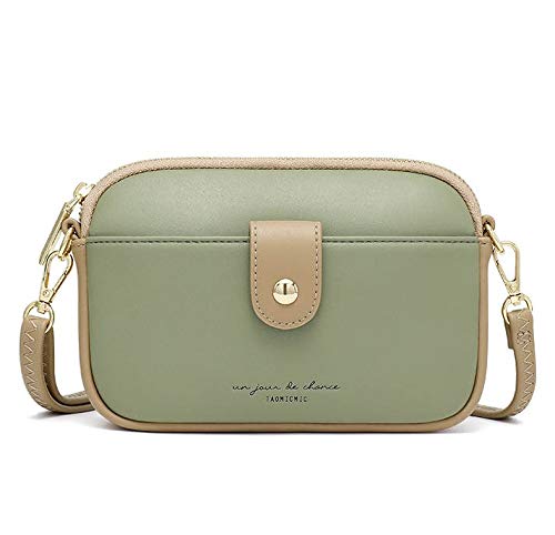 Stylish Small Shoulder Bag Vegan Leather for Ladies, Fashion Two Pastel Colour Combination for Any Occasion, RFID Blocking Sleeve as a Gift to hold up to 4 Credit Cards
