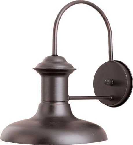 Maxim Wharf-1 Light Outdoor Wall Lantern in Transitional style-12 Inches Wide by 10.5 inches high