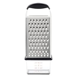 OXO Good Grips 4-Sided Box Grater for Cheese & Vegetables with Container