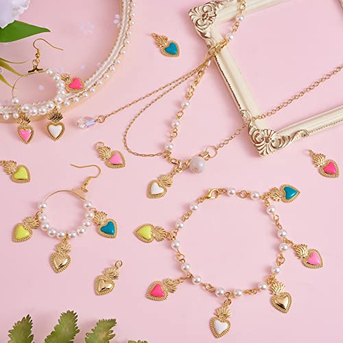 BEEFLYING 10 Pz Ciondolo Ciondoli Smaltati Cuore