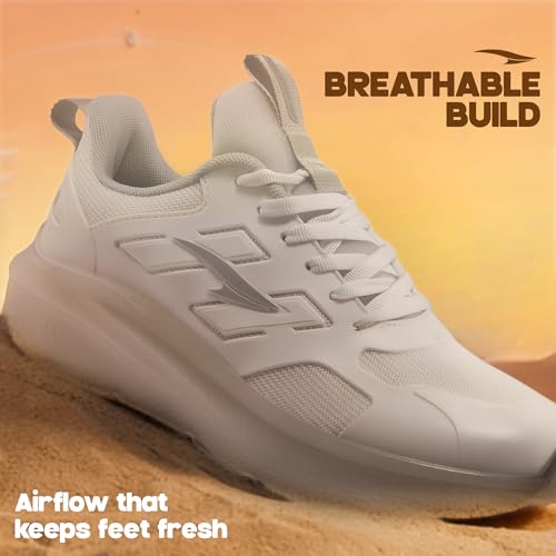 Image of ASIAN Men's Quantum-31 Max Running Shoes with Breathable Knit Upper | Sporty Sneakers with Arch Support, Memory Foam Tech & High-Grip Sole | Boys Lightweight Shoes for Running, Training