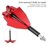 Lodokdre treuil pliable en métal rouge 17 g pour crawler RC photo 5