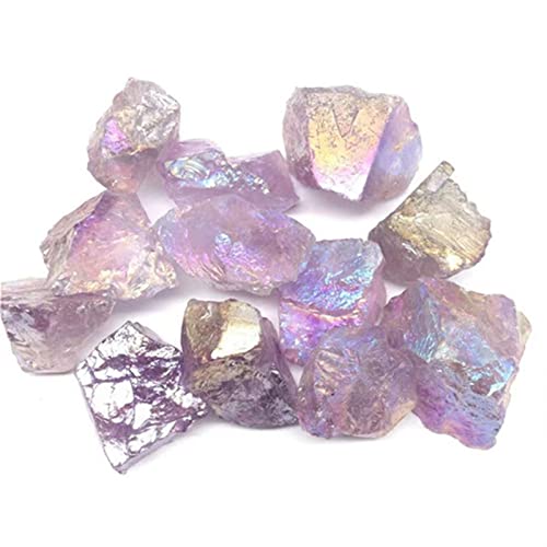 Cristaux bruts d'améthyste aura violette pour décoration maison