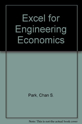 Excel for Engineering Economics 0131407937 Book Cover