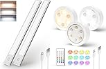 EZVALO 15inch Motion Sensor Closet Light, 1800mAh Rechargeable Battery-Operated LED Light, Rotatable Sensor, 3 Color Temperatures & Stick-On Light For Closet, Pantry, Stairs - View #10