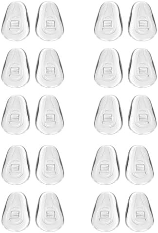 10 Paia Naselli In Silicone Per Occhiali - Antiscivolo Trasparenti Per Sport E Lavoro - Foto 9