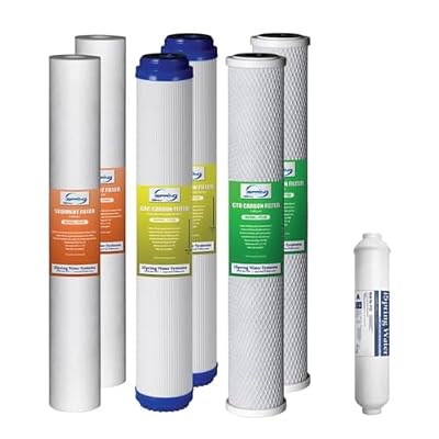 iSpring F7RB 5-Stage 20 inch Commercial RO 1-Year Supply, Fits RCB2P RCB3P