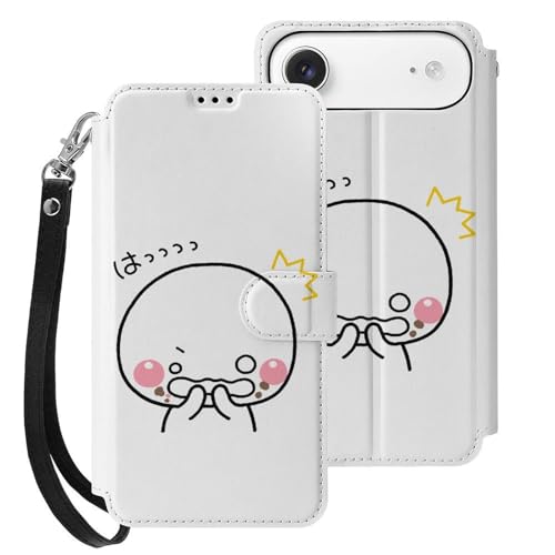 iPhone17Air�P�[�X �蒠�^ ����܂�т�� PU���U�[ TPU �A�C�t�H��17Air�P�[�X Case �X�^���h�@�\ �J�[�h���[ ���z�^ �ϏՌ� �V���v�� �l�C �L�����N�^�[