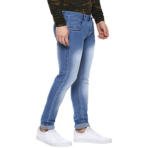 Image of Urbano Fashion Men's Slim Fit Washed Jeans Stretchable
