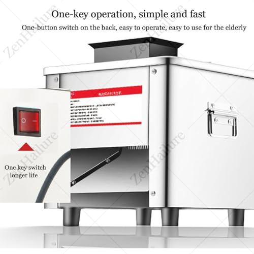 Cortadora eléctrica automática de carne 850W acero miniatura 5