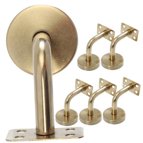 Soportes de acero inoxidable para fijar barandillas de escaleras Toddmomy dorados estables