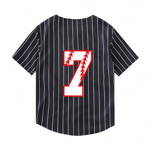 Yuji Itadori 7 Year Old Birthday Shirt Kids Baseball Jersey with Socks 7th Birthday Outfit Boys T-Shirt3
