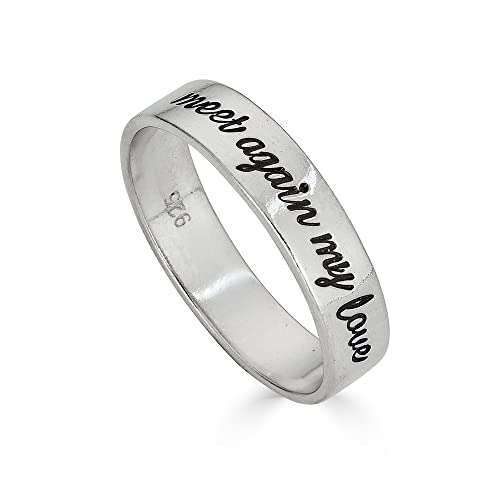 Personalized Sterling Silver Band Ring - Genuine 925 Sterling Silver #TOP2
