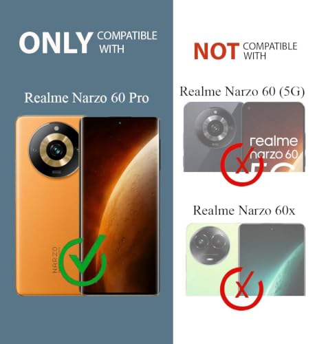 Image of Jkobi Lifetime Anti-Yellow MagSafe Compatible Clear Back Case Cover for Realme Narzo 60 Pro (Sleek Hard Crystal | Shockproof and Camera Protection)