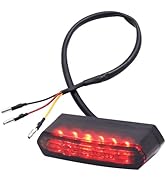 Amazon | X-STYLE バイク テールランプ led 小型 12V 汎用 赤 ナンバー