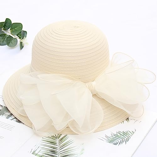 Sombrero Derby para Mujer con Lazo y Organza miniatura 7