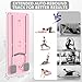 JANUA Pilates Board Reformer Set, 5 in 1 Multi-Purpose Foldable Pilates Sliding Board for Home, Pink