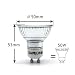Sanlumia Bombillas LED GU10, 5W = 50W Halógena, 450Lm, Blanco Neutro (4000K),...