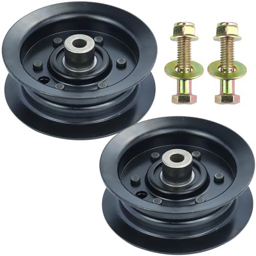 BOSFLAG 2 Pack 132-9420 Pulley Replaces Toro 132-9420 Flat Idler Pulley 132 9420 Toro 106-2175 Flat Idler Pulley Toro 1329420 Flat Idler Pulley 106-2175 Flat Idler Pulley, Toro timecutter SS5000 parts