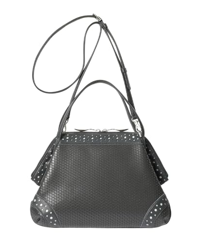 連休セール‼️ヒロコハヤシ　ハンドバッグ　カルデナーレ　チャコールグレー 連休セール‼️ヒロコハヤシハンドバッグカルデナーレ