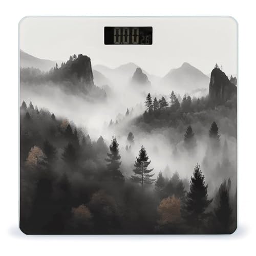 Báscula Digital de Baño Smart Foggy Mountains Forest