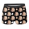 Calecon Personnalise Homme avec Impression Photo et Design Drôle Boxer en Coton Doux et Microfibre Respirante Sous-Vêtements Rigolos pour Sport et Loisirs Confortable pour Usage Quotidien et Occasions