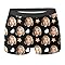Calecon Personnalise Homme avec Impression Photo et Design Drôle Boxer en Coton Doux et Microfibre Respirante Sous-Vêtements Rigolos pour Sport et Loisirs Confortable pour Usage Quotidien et Occasions