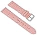 Produktbild Minott Ersatzband Uhrenarmband Leder Band rosa mit Ton-in-Ton Naht mit Alligatorprägung 28373, Stegbreite:14mm, Schließe:Silbern