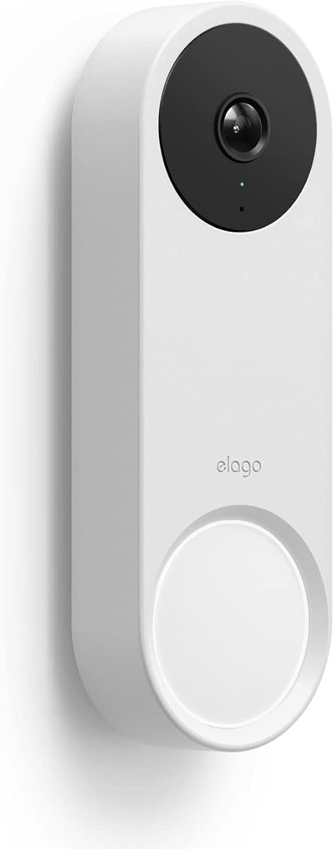 Silicone Case for Google Nest Hello Video Doorbell | Weather and UV Resistant, Perfect Color Match, Clean Finish, (Wired, 2nd & 3rd Gen), (Snow)