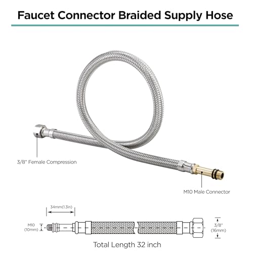 Connecteur robinet en acier inoxydable de qualité supérieure M10