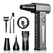 Produktbild Elektrische Staubgebläse Druckluftspray für PC Reinigung - Electric Air Duster 200000 RPM, 4-Gang Einstellbare Mini-Gebläse mit Akku, Luftgebläse für Tastatur, Haus, Outdoor, Auto, W18, Schwarz