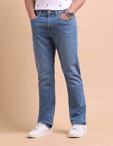 Image of U.S. Polo ASSN. Denim Jeans for Men - Slim Straight Fit, Mens Jeans for Office & Regular Wear