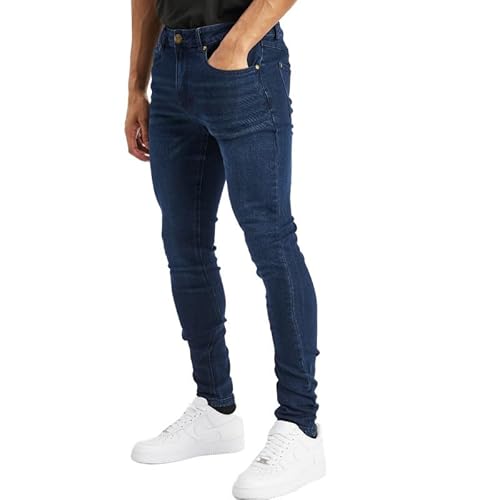 Island Trading Men's Skinny Jeans - Stretchable Denim - Grey, Black, Dark Blue, Blue Stonewash - Sizes 28-42W / 30-36L