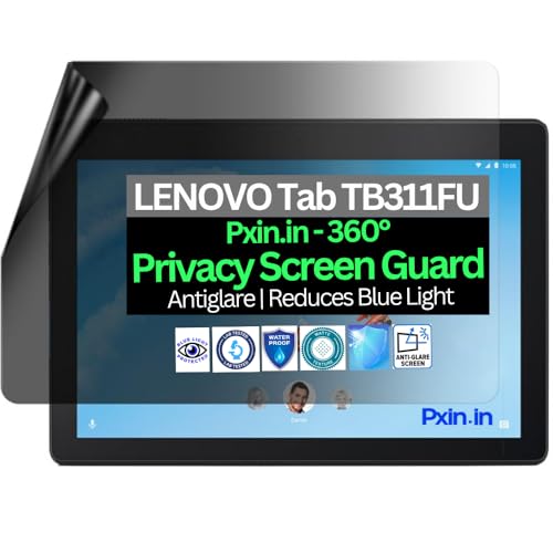 Image of Pxin Tablet Privacy Guard compatible with LENOVO Tab TB311FU | Screen protector | Anti-Glare | Blue light filter | 360 degree Anti Spy | Eye Protection