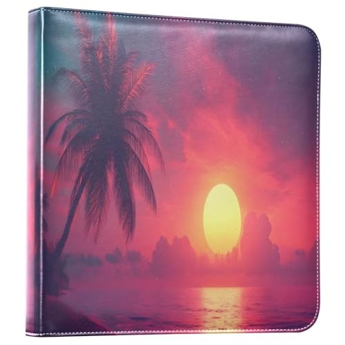 Álbum de fotos autoadhesivo DIY Scrapbook Album con tapa de PU Leather, encuadernador de 3 anillos, 40 páginas, tamaño 8x10 para recuerdos miniatura 1