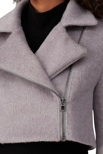 Rent the Runway Pre-Loved Grey Cropped Moto Jacket4