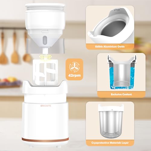 Briobite Ice Cream Maker - Rechargeable & Compact Electric Ice Cream Machine For Gelato thumb #4