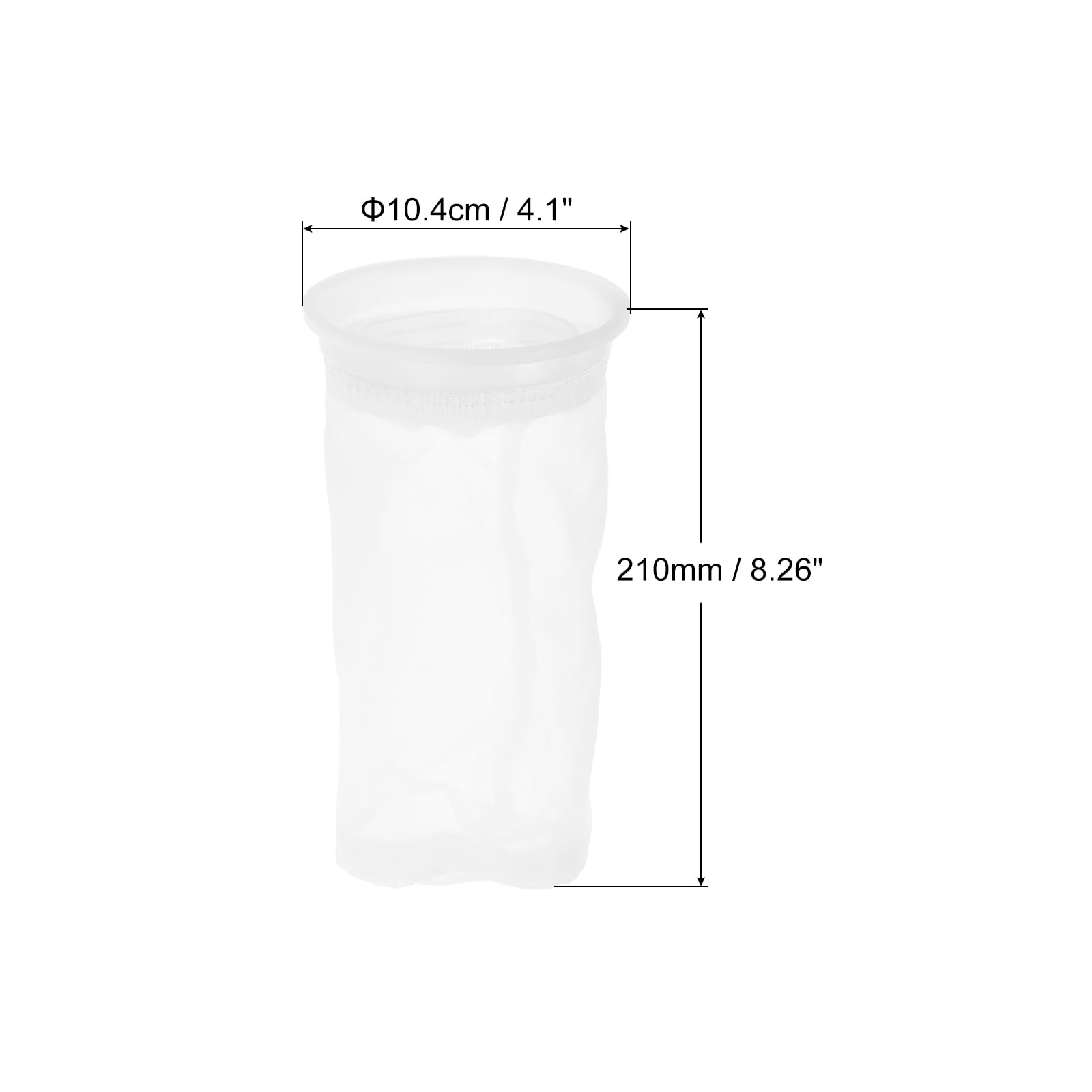 PATIKIL 4" IBC Lid Filter 210mm Long Washable Nylon Fine Mesh Filter IBC Tank Container Accessories for Rainwater Tank Rain Tank Ton Barrel Cover - Image 2