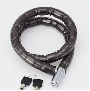 KaperMisr 2020 Motorcycle Scooter Security Lock Heavy Duty Anti-Theft Security Lock (Black 1m)