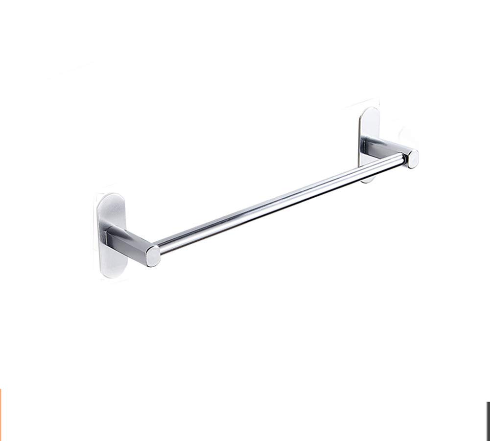 FGXHHS Wall-Mounted Tower Hanger,Punch Free/Space Aluminum/Single Shot/Bathroom/Balcony/Hotel/Wall-Mounted Towel Rack (A 30cm)
