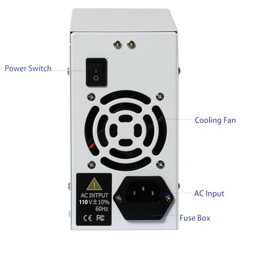 Image of 30V 10A Adjustable DC Power Supply, 300W Variable Switching Regulated Power Supply with Rotary Encoder Control, 5V2A USB Interface,Digital LED Display, for Lab Electronics, LED Testing, DIY Projects