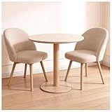 REVÊTEMENT CONFORTABLE : Notre chaise de salle à manger est revêtue d'un tissu respirant en coton et lin, offrant un look classique, une grande résistance à l'usure et aux rayures, et un confort optimal en toutes saisons, alliant qualité et praticité.