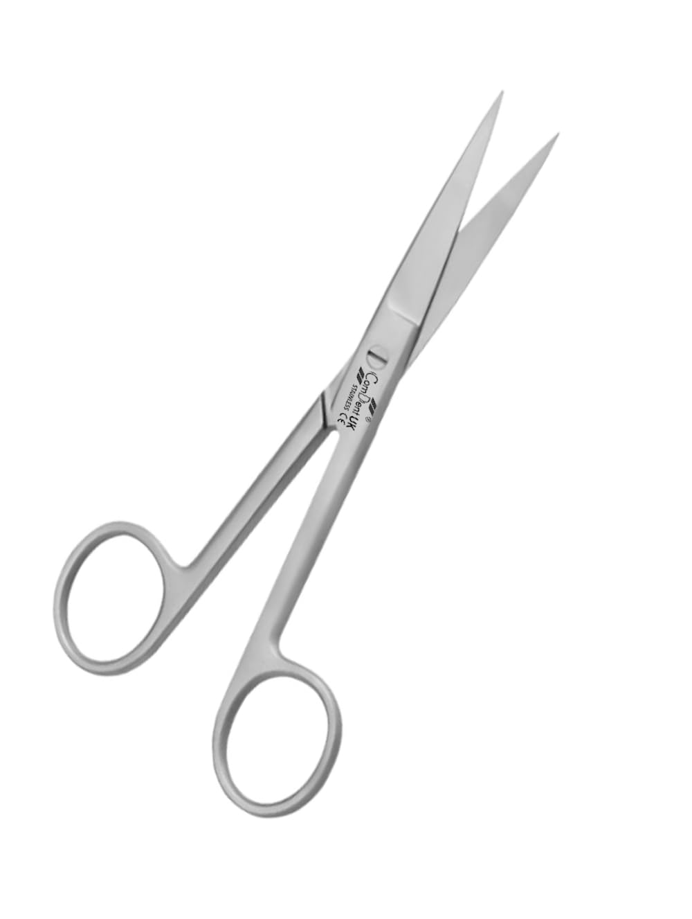 Comdent Silver Dressing Scissors 14Cm, Straight & Curved, Shears, Nursing, Home,Office, Veterinary, Surgical Dental Use (Sharp/Sharp, 14Cm Str)