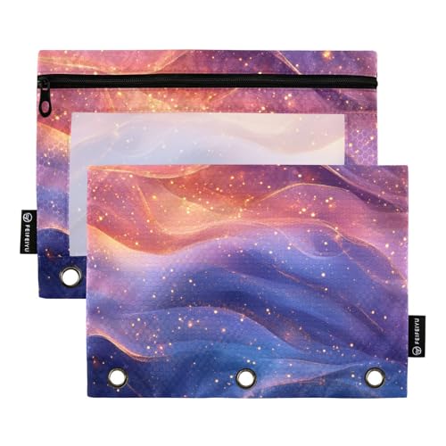 Red Navy Blue Purple Rings Binder Pockets Folders 3 Rings for 3 Rings Folder with Zipper for Examination Office Document Organizer