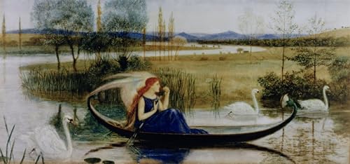 Impression d'art Mon âme est un bateau enchanté de Walter Crane, toile déco de haute qualité