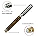 Duke Bamboo Fountain Pen Medium -Fine Nib Business Executive Pen with Pen Pouch